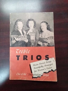 Treble Trios 1946 Sacred Songs for Womens Voices Gospel Choir Sextettes Music - Picture 1 of 7