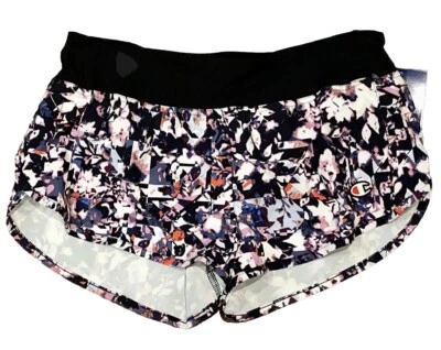 Pantalones cortos deportivos para correr Champion para mujer con forro de panty talla pequeña multicolor Foto 1 de 4