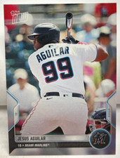 Jesus Aguilar 2022 Topps Now Road To Opening Day SP #OD-243 - MIAMI MARLINS