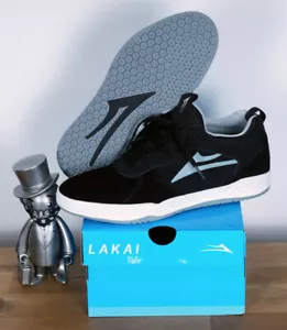 Lakai Footwear Skate Shoes Tony Hawk Proto Black Light Grey Suede 6/38.5 - Imagen 1 de 5