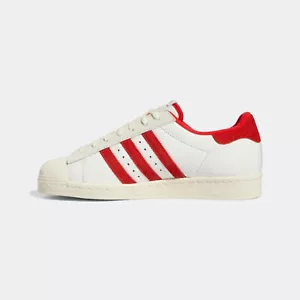 Adidas Superstar 82 Cloud White Vivid Red GY8457 Men sz 13 - Picture 1 of 6