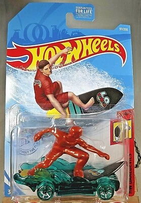 Hot Wheels #97 Daredevils 2021 4/5 Surf's Up transmisión verde con rueda verde cromo OH5 Foto 1 de 4