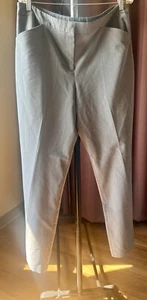 Nicole Miller New York Womens Pants Gray Wide Leg Trouser Dress Size 16 Career - Picture 1 of 6