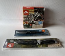 Ozark Trail Camping Cooking Bundle Mess Kit & 2 Fillet Knives NIB