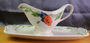 Tazón de grava Villeroy & Boch Amapola W. Alemania y bandeja debajo/sándwich - Imagen 1 de 12