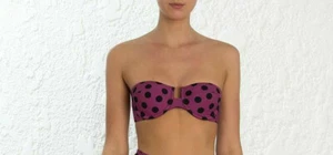 Zimmermann Swimwear Separates Sculpt Bra Bikini Top Size 10 A/B Berry NWT RP$170 - Bild 1 von 4