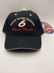 Mark Martin 6 Nascar Racing Champion Mütze Cap Strapback schwarz Racing NEU - Bild 1 von 5