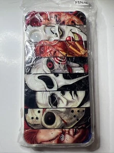 Funda de teléfono de media cara transparente para películas de terror de Halloween compatible con iPhone 15 Pro Max - Imagen 1 de 1