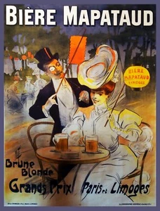 7701.Vintage design Poster.Home room office decor.Art Nouveau.French Beer ad. - Picture 1 of 1