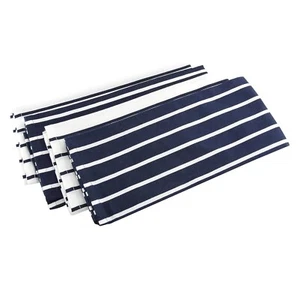 Cotton Tea Towel Set 4pcs Blue White Striped Dish Cloth Cleaning Drying Kitchen - Picture 1 of 7