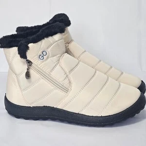 Wasserdichte Winter Damenschuhe und Schneestiefel, Fell gefüttert, Slipper, knöchellang - Bild 1 von 11