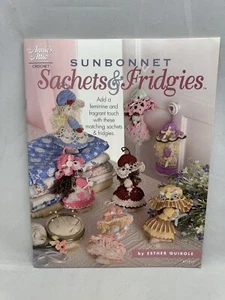 Sunbonnet Sachets Fridgies Magnets Dolls Annies Attic Quirole Crochet Pattern - Picture 1 of 3
