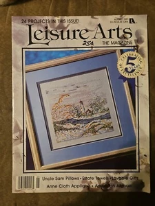 Leisure Arts the Magazine August 1991 24 Projects Cross-stitch, Knot Crochet - Picture 1 of 10