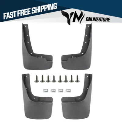 Qty4 Front & Rear Splash Guards Mud Flaps Fits Jeep Liberty KK 2008-2012 SUV New - Imagem 1 de 4