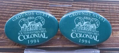 Insignia de invitado Southwestern Bell Colonial 1994 Grounds LOTE 48º campeón Nick Price Foto 1 de 4