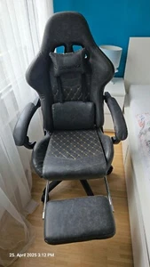 gaming stuhl mit fußstütze massage - Bild 1 von 4