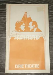 Joan Plowright Colin Blakely Filumena program Lyric Theatre London 1977 - Picture 1 of 2