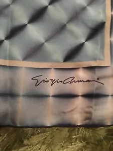 GIORGIO ARMANI WOMENS SCARF NWOT, BLUE - Picture 1 of 3