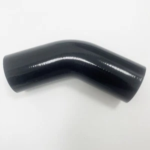BLACK 50MM 2" 45 DEGREE REDUCER SILICONE HOSE COUPLER INTERCOOLER/INTAKE/TURBO - Bild 1 von 17