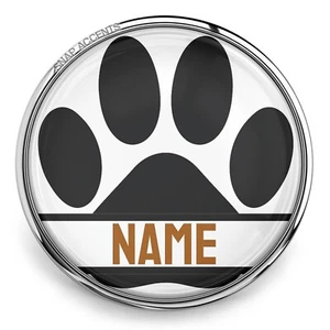 Personalized Dog Cat Snap Jewelry Name Paw Pet Animal 18MM Ginger Charm Button - Picture 1 of 24