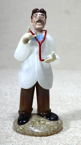 Vintage Czech-American Art Glass Doctor Figurine With Stethoscope - Picture 1 of 11