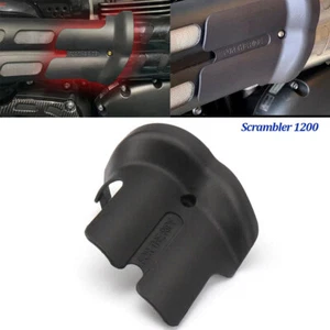For Scrambler 1200 Rear Curved Exhaust Muffler Pipe Heat Shield Guard Protector - Picture 1 of 12