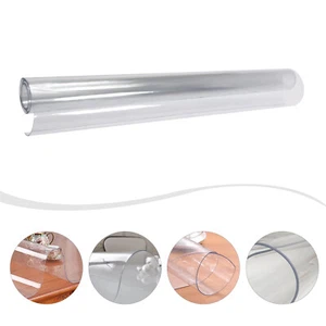2MM, Thick Clear Transparent PVC Tablecloth Clear Dining Table Protector Cover - Picture 1 of 12