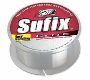 Línea de pesca Sufix Elite - transparente - prueba de 8 libras - 330 yardas - 661-108 - Imagen 1 de 1