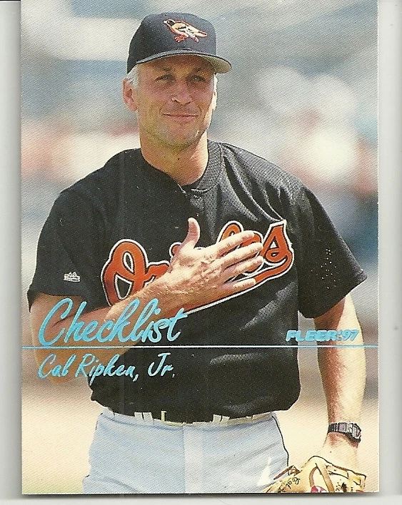 1997 Fleer - CAL RIPKEN JR - Tiffany Parallel #723 - ORIOLES  - Image 1 of 1