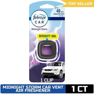 Febreze Car Air Freshener Vent Clip, Midnight Storm, 1 count, .06 oz - Picture 1 of 3