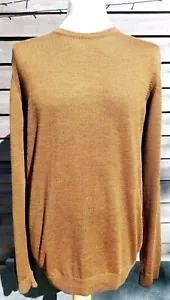 John Lewis Made in Italy Pure Merino Wool Pullover Pulli Large Gold Herren - Bild 1 von 7