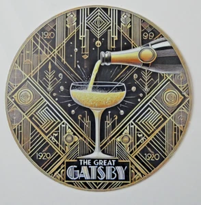 PLAQUE EN ALUMINIUM IMPRIMÉE ART DÉCO GATSBY - Diamètre 20 Cm - N°06 - Picture 1 of 1