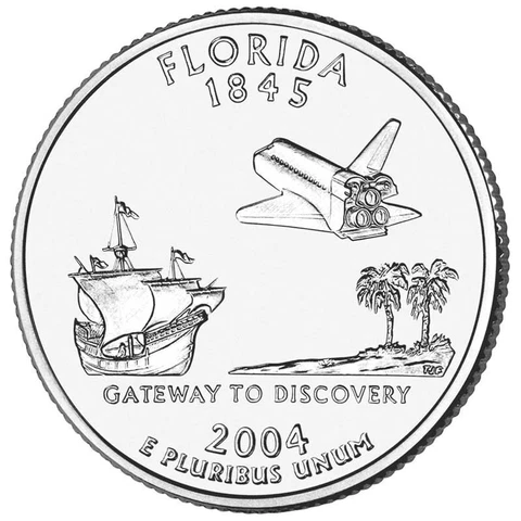 2004 P - Florida - State Quarter Cover