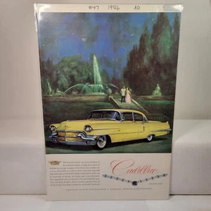 Yellow Cadillac 1950's Vintage Print Ad Beauty Luxury And Performance Motor - Picture 1 of 8