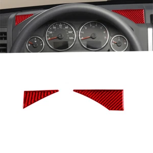 For Jeep Liberty 08-12 Red Carbon Fiber Dashboard Cluster Speedometer Panel Trim - Foto 1 di 10