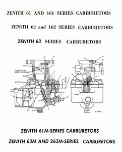 Zenith Carbs 61, 161, 62, 162, 63, 61M, 63M and 263M Series ( read description) - Picture 1 of 3