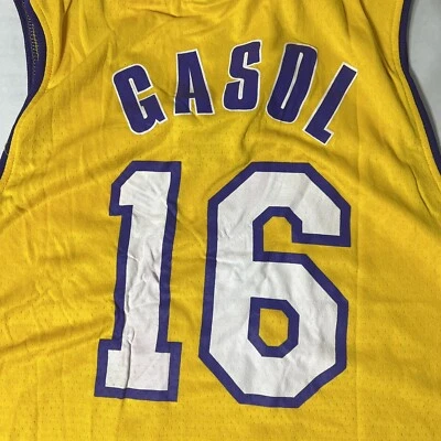 Pau Gasol Los Angeles Lakers Mens #16 Home Jersey Links Marketing Group Size XL - Image 1 of 4