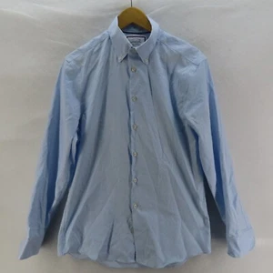 Charles Tyrwhitt Casual Shirt Mens Adult Size 34 Blue Check Long Sleeve - Picture 1 of 10
