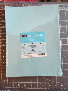 Stampin' Up Card Stock Lot 19 Sheet 106672 Cool Caribbean Light Blue Baby Boy - Picture 1 of 5