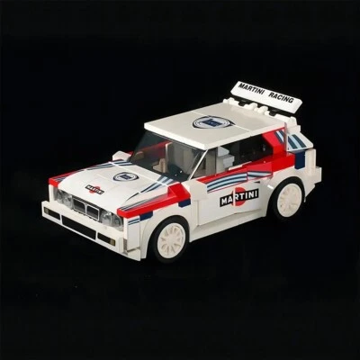MARKENLOS Rally Lancia Delta Martini Racing Building Block Set - Speed Champions