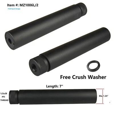 FIELDSPORT INC 1/2"x28 1/2-28 TPI Thread On Fake Can Style linear compensator For 22 223 5.7x28