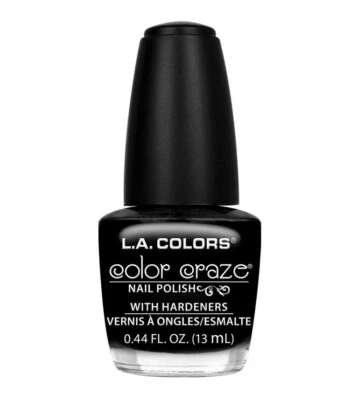 L.A. Esmalte de uñas Colors Craze, circuitos negros CNP412, 0,44 onzas líquidas Foto 1 de 4