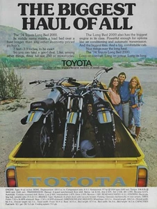 1974 Toyota Long Bed 2000 Ad Pickup Truck Vintage Magazine Advertisement Yamaha - Picture 1 of 3