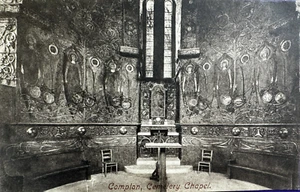 Watts Friedhof Kapelle Compton Surrey, F Frith Vintage Bild Ansichtskarte - Bild 1 von 2