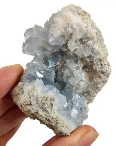 Cristal Celeste Azul Espécimen Natural Madagascar 130 gramos. Piedra de ángel - Imagen 1 de 3