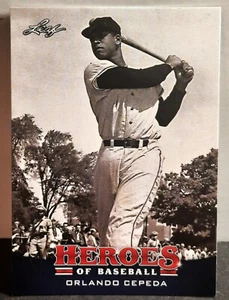 2015 Orlando Cepeda Leaf Heroes of Baseball #38 - HOF - ROY - Picture 1 of 3