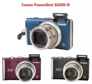 Canon PowerShot SX200 IS 12.1MP Compact 12x Optical Zoom Digital Camera - Picture 1 of 11