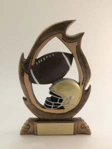 SMALL FOOTBALL RESIN TROPHY!  FREE ENGRAVING!  SHIPS IN 1 BUSINESS DAY!! - Bild 1 von 4