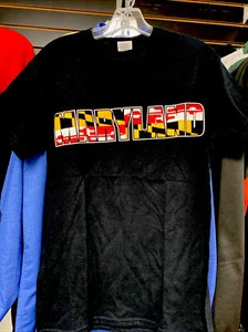 Maryland Flag T-Shirt Tee Shirt  state marylander MD small - Picture 1 of 3
