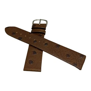 Uhrenarmband 20mm leder braun Straußen  - Bild 1 von 7